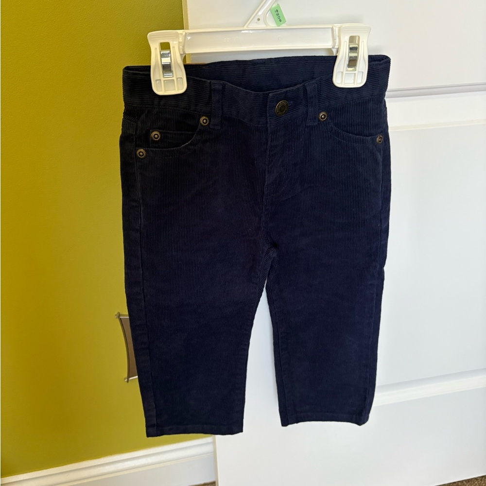 Janie and jack navy corduroys 18-24 months for boys. NWT.